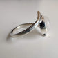 Moonstone Twist 925 Sterling Silver Ring - Rivendell Shop