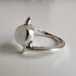 Moonstone Twist 925 Sterling Silver Ring - Rivendell Shop