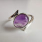Amethyst Twist 925 Sterling Silver Ring - Rivendell Shop