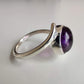 Amethyst Twist 925 Sterling Silver Ring - Rivendell Shop