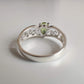 Peridot Tear Drop 925 Sterling Silver Ring with Koru Design - Rivendell Shop