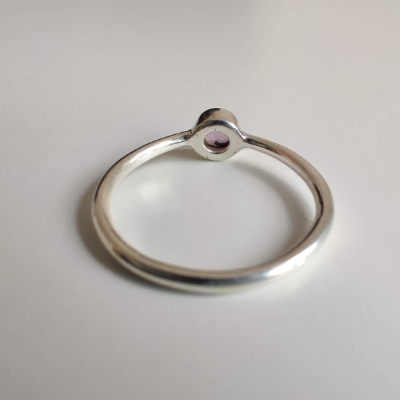 Amethyst Delicate 925 Sterling Silver Ring - Rivendell Shop