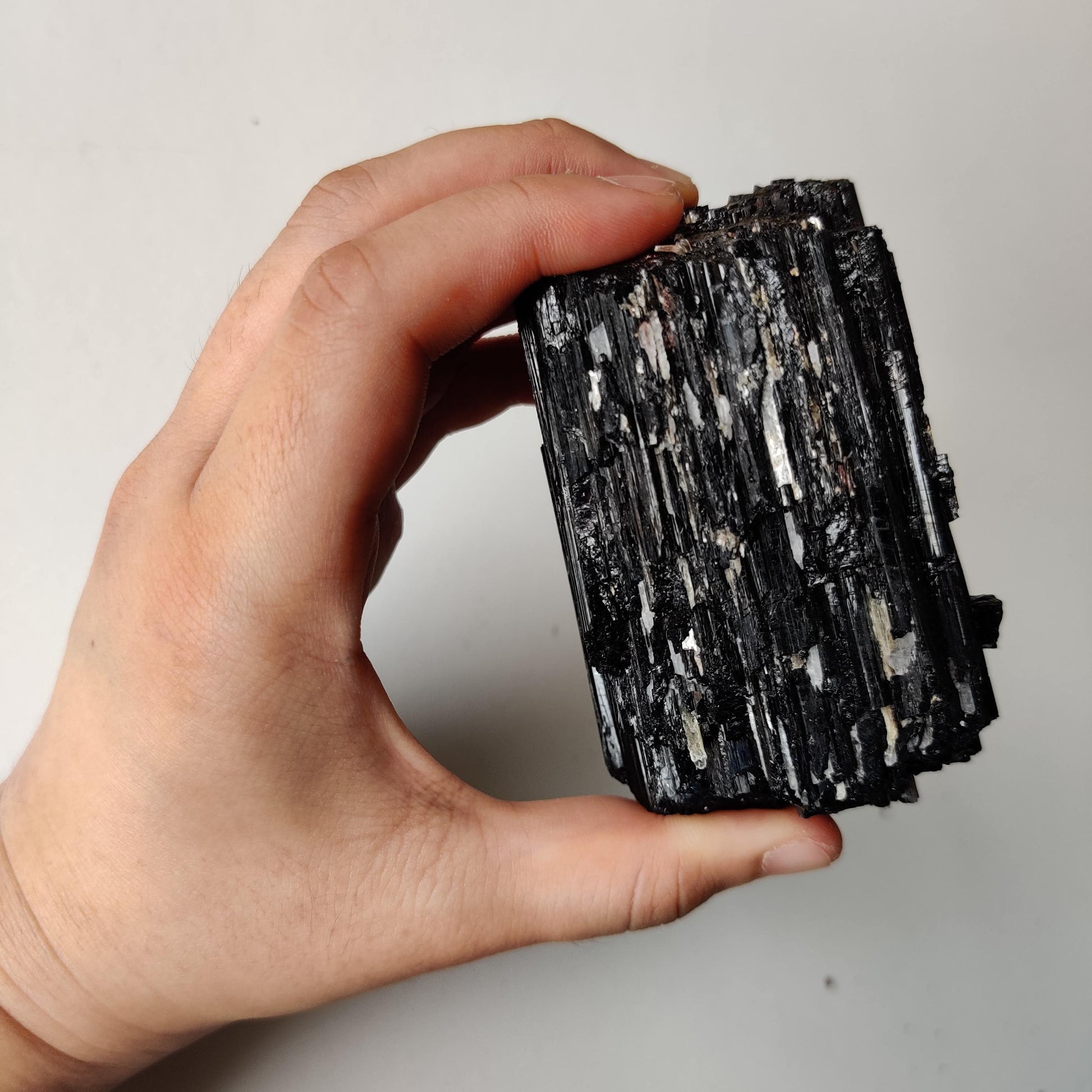 Black Tourmaline Crystal Piece (8-12 cm) - Rivendell Shop