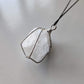 Clear Quartz Rough Wire-Wrapped Pendant - Rivendell Shop