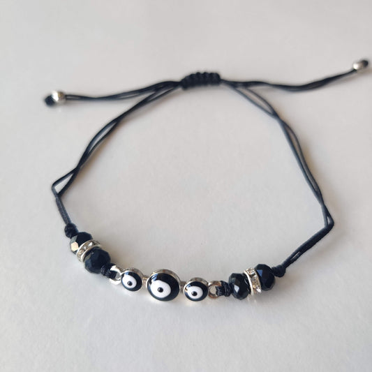 Evil Eye Protection Bracelet - Black - Rivendell Shop