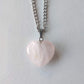 Rose Quartz Heart Pendant - Rivendell Shop