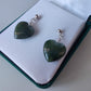 Heart Greenstone Earrings - Rivendell Shop