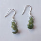 Greenstone Triple Twist Pikoura Greenstone Earrings - Rivendell Shop
