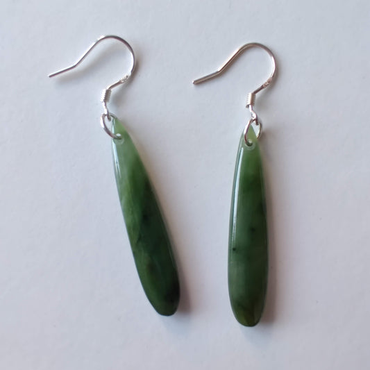 Teardrop Greenstone Earrings - Rivendell Shop