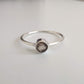 Smoky Quartz Delicate 925 Sterling Silver Ring - Rivendell Shop