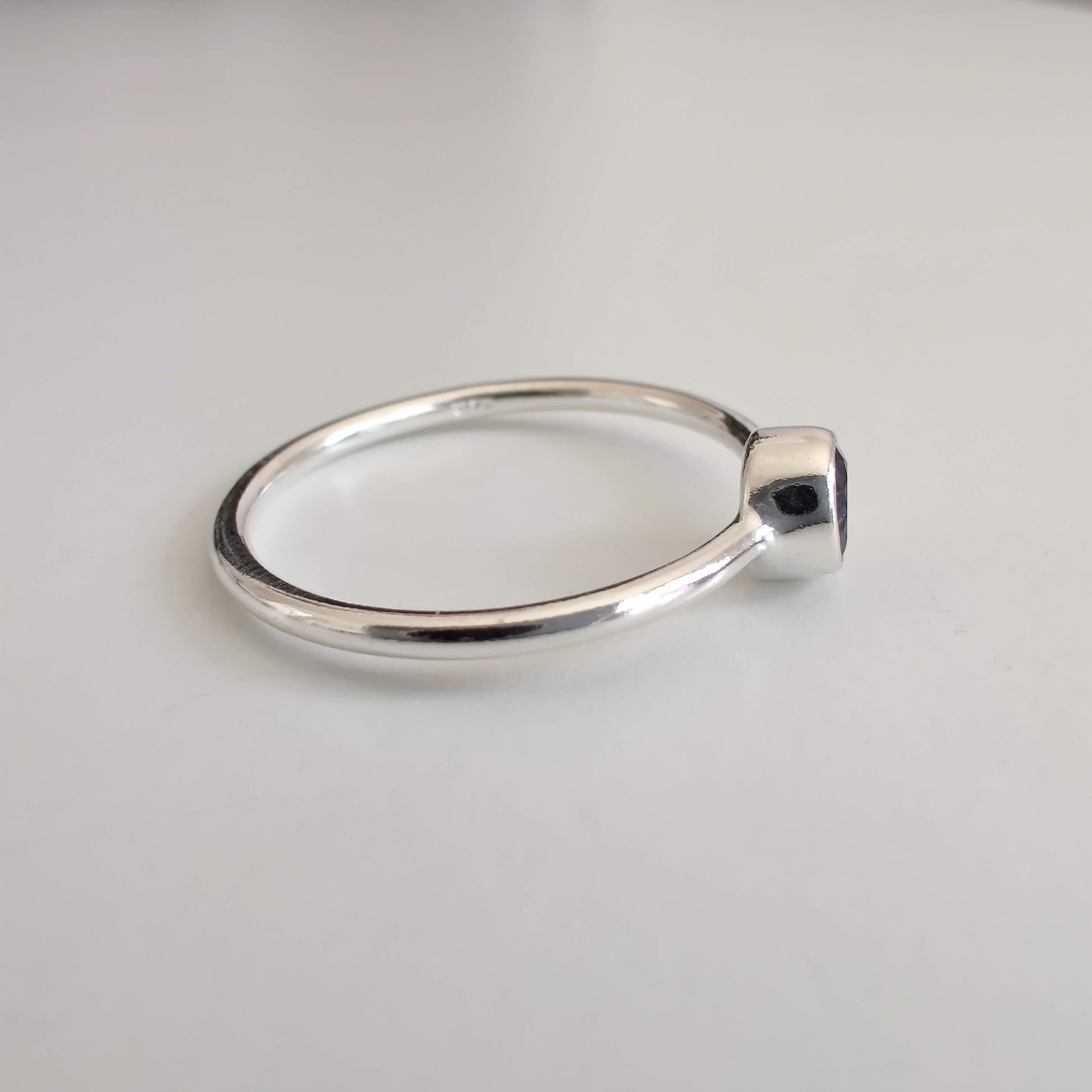 Iolite Delicate 925 Sterling Silver Ring - Rivendell Shop