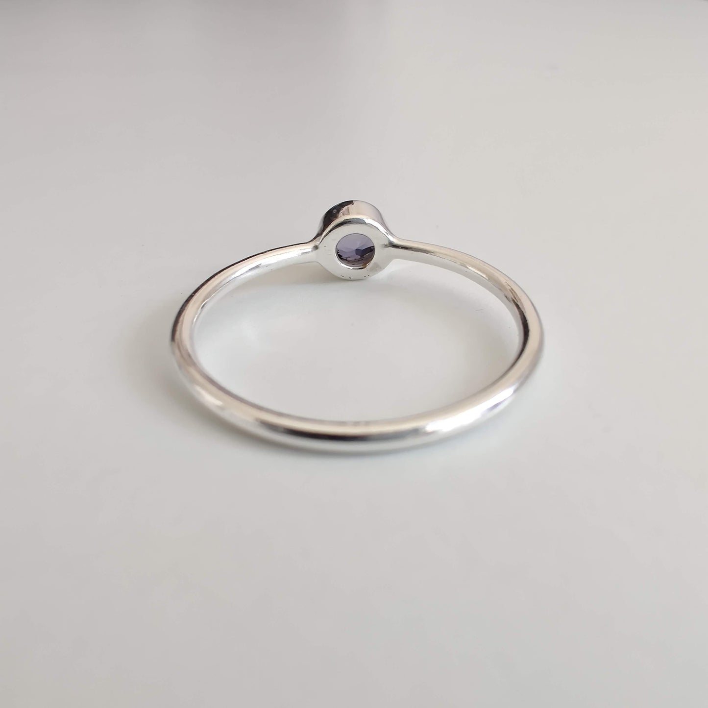 Iolite Delicate 925 Sterling Silver Ring - Rivendell Shop
