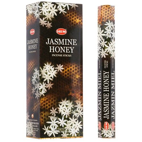 HEM Hexagon Jasmine Honey Incense 6 Pack - Rivendell Shop