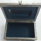 Elephant Head Blue Fabric Jewellery Box - Rivendell Shop