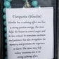 Turquoise howlite mala beads - Rivendell Shop