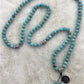 Turquoise howlite mala beads - Rivendell Shop