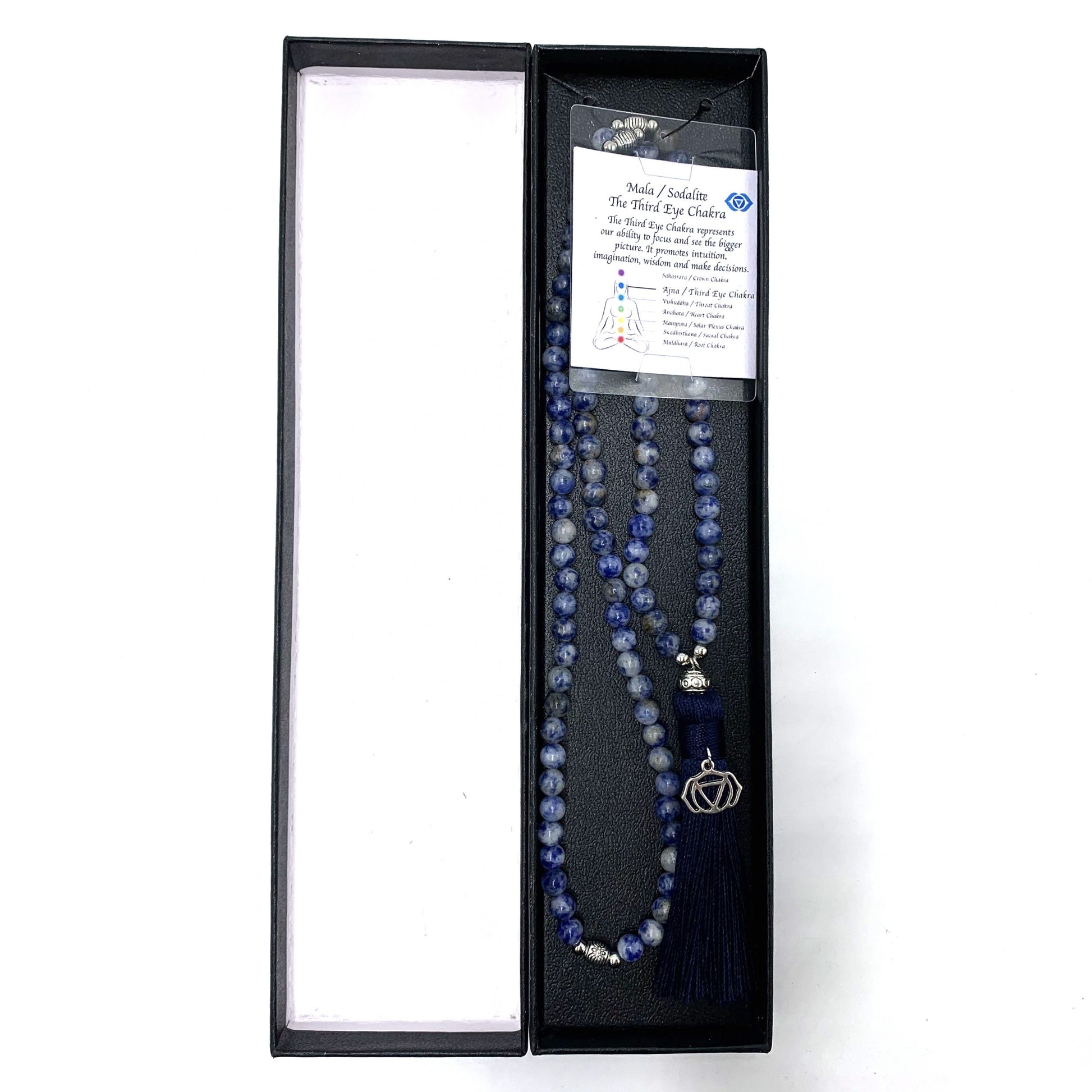 Sodalite mala beads - Rivendell Shop