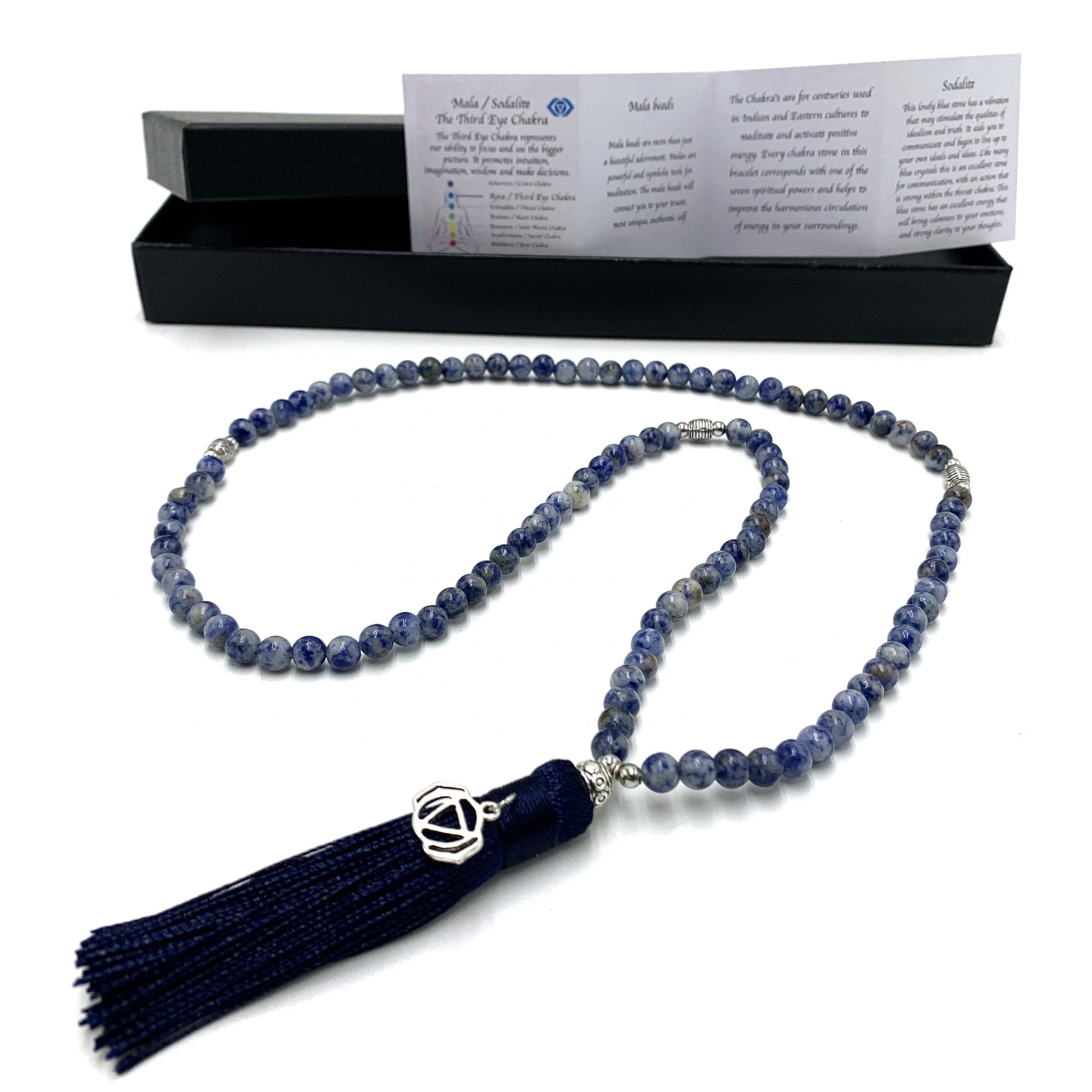 Sodalite mala beads - Rivendell Shop