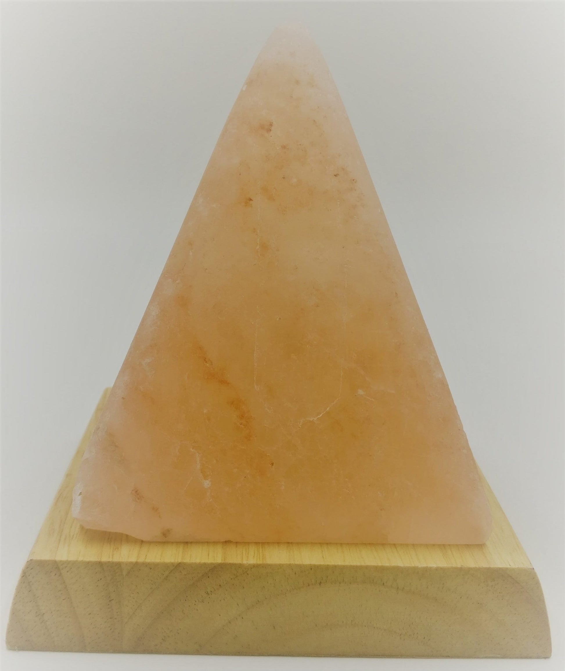 Salt Lamp Pyramid Orange 10cm - Rivendell Shop