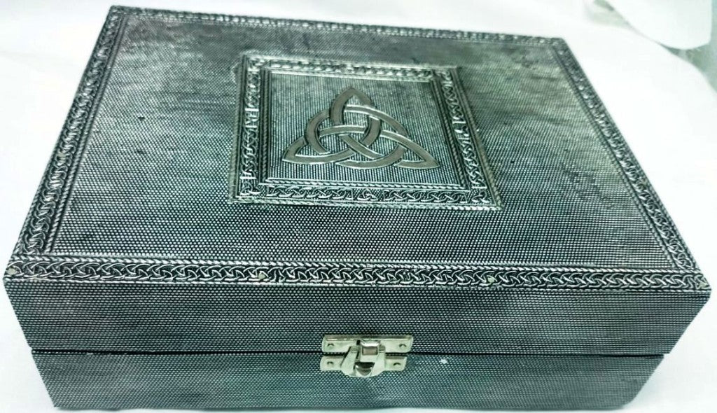Jewellery Box Silver Pentagram - Rivendell Shop