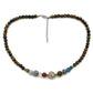 Solar system necklace - tiger eye - Rivendell Shop