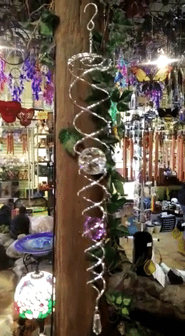 Crystal Hanging Vortex Spinner - Rivendell Shop