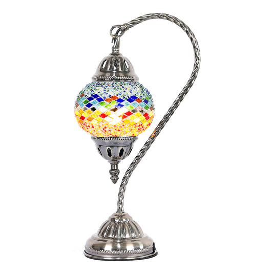 Sunset Swan Neck Turkish Mosaic Lamp - Rivendell Shop