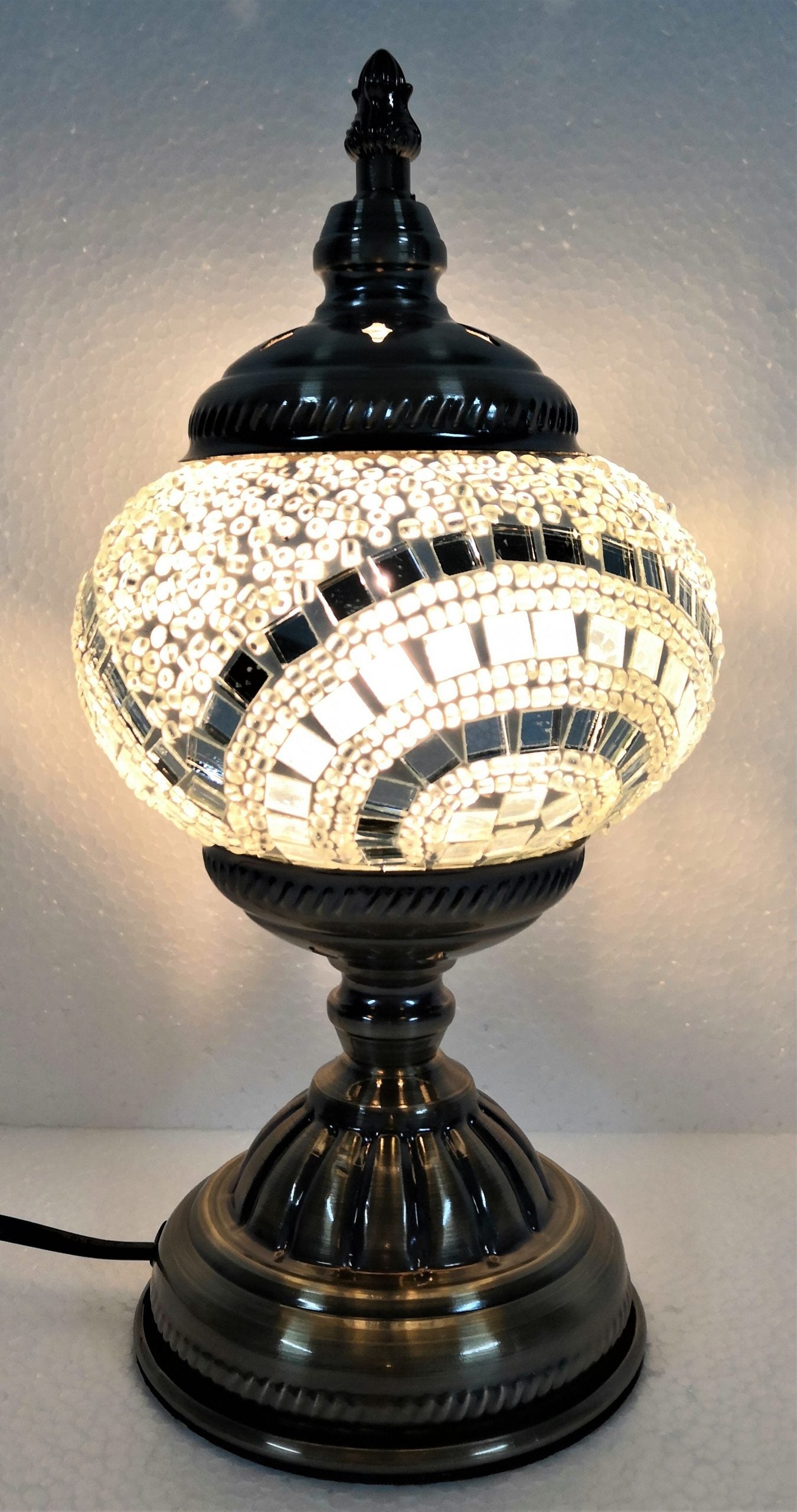 Turkish Mosaic Lamp White - Rivendell Shop
