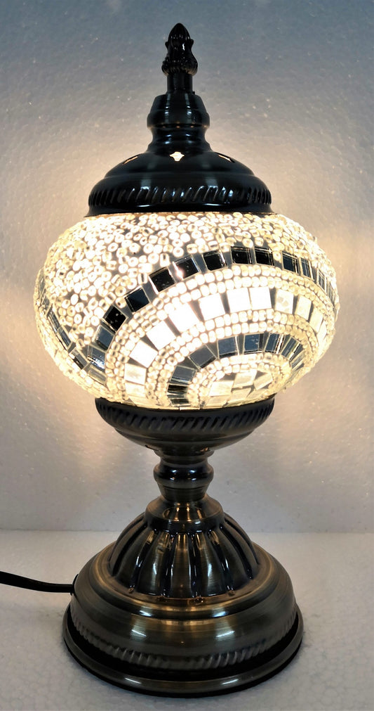 Turkish Mosaic Lamp White - Rivendell Shop
