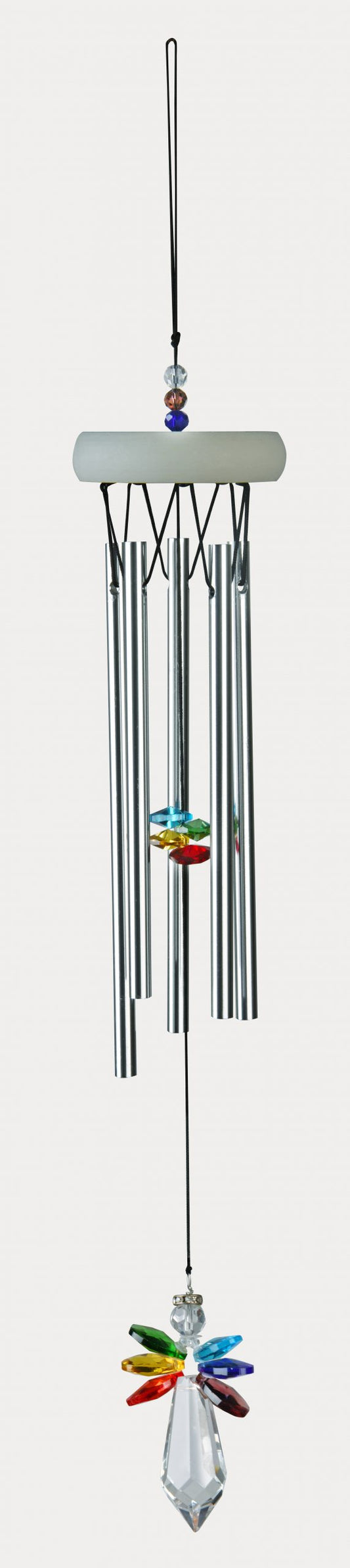 Gem Tunes Windchime with Multi-Colour crystal Angel - Rivendell Shop