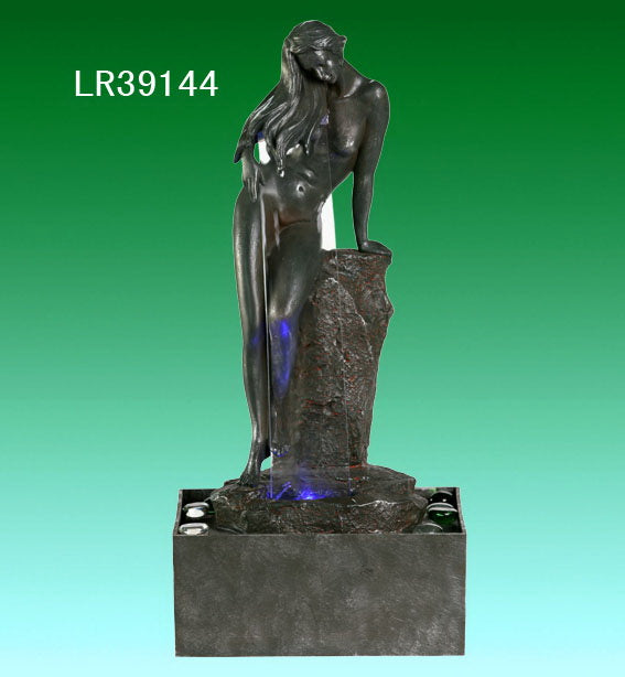 Lady Standing Leaning Water Feature - Rivendell Shop