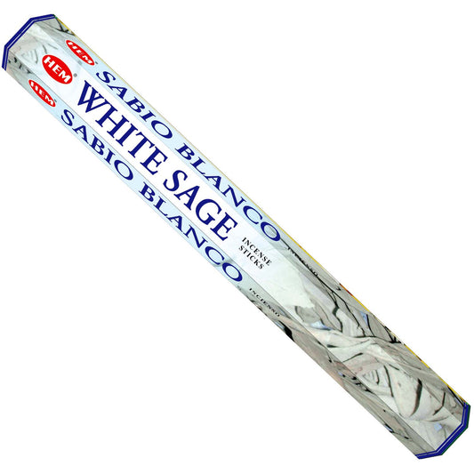 HEM Hexagon White Sage Incense 6 Pack - Rivendell Shop