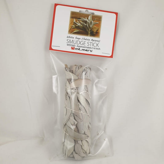 White Sage Smudge Stick 5-6 Inch - Rivendell Shop