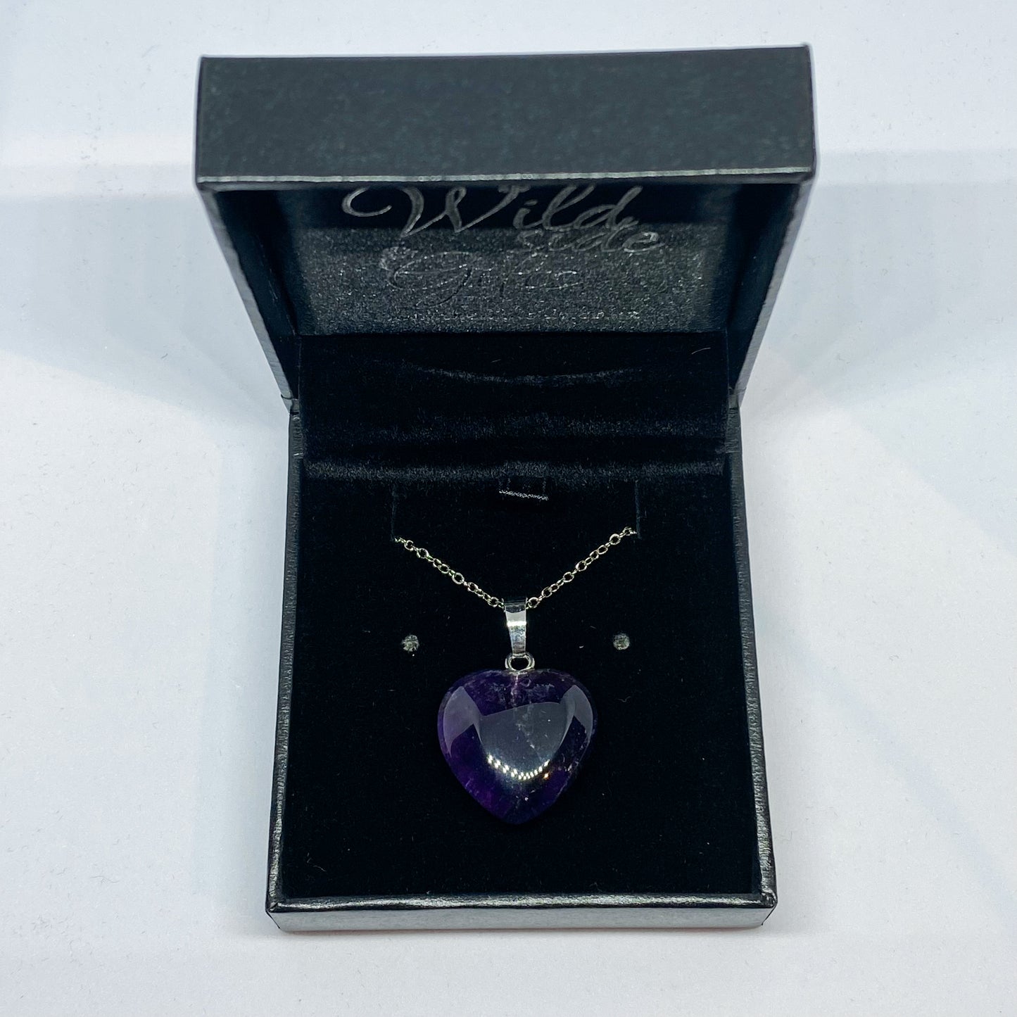 Amethyst Heart Pendant - Rivendell Shop