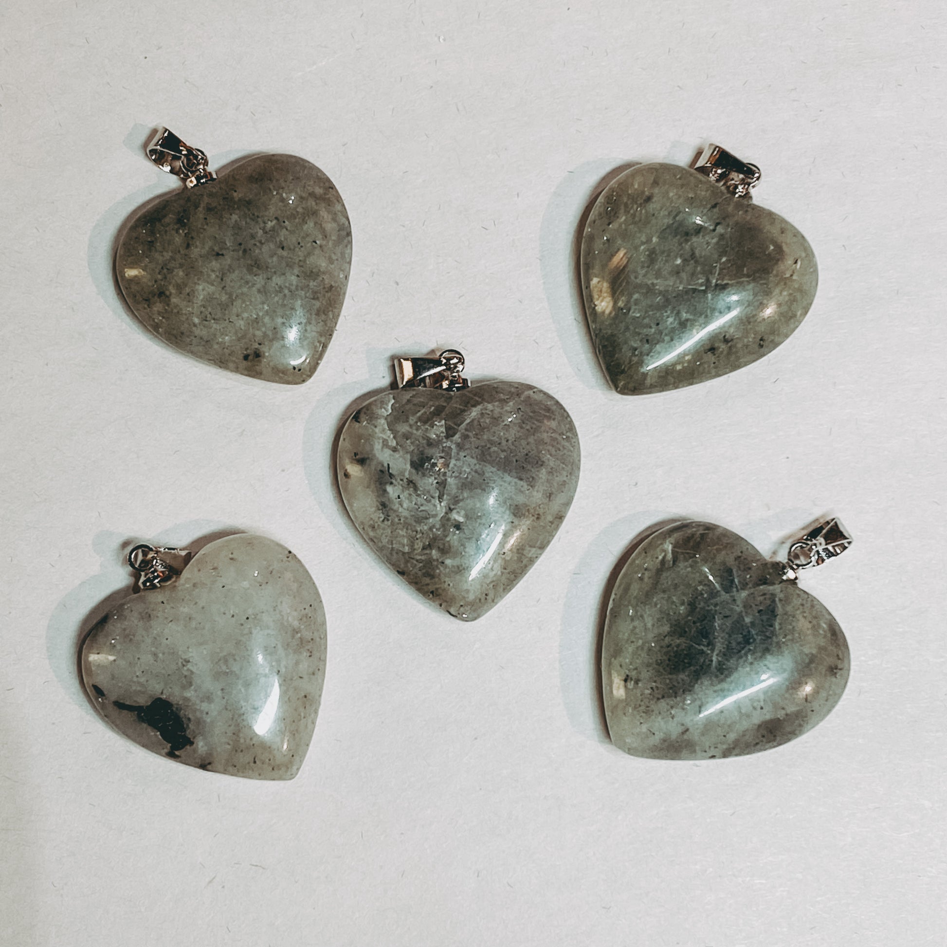 Labradorite Heart Pendant - Rivendell Shop