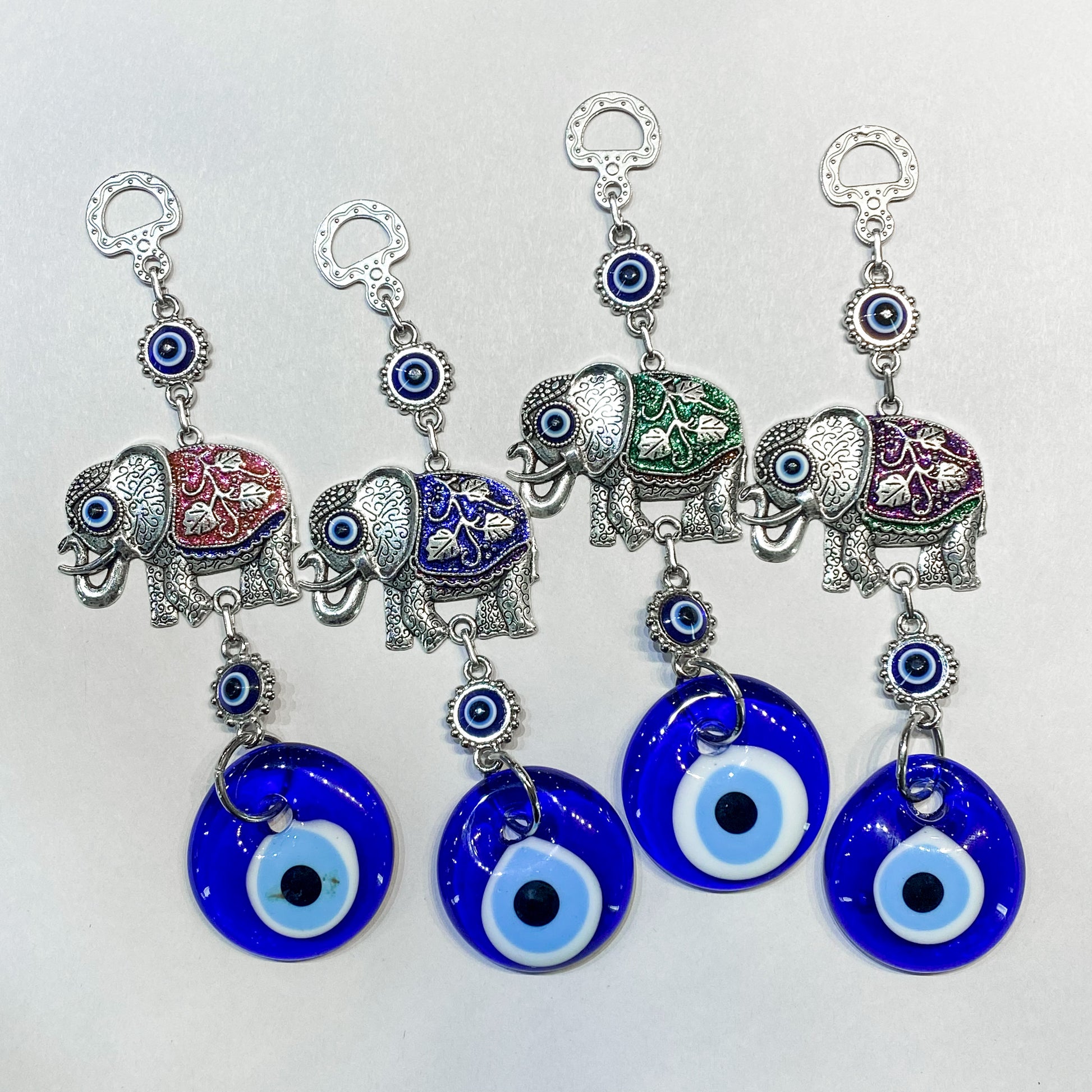 Evil Eye Hanging - Elephant Multicolours - Rivendell Shop