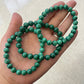 Malachite Round Bead Bracelet - Rivendell Shop