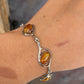Sterling silver amber bracelet - Rivendell Shop
