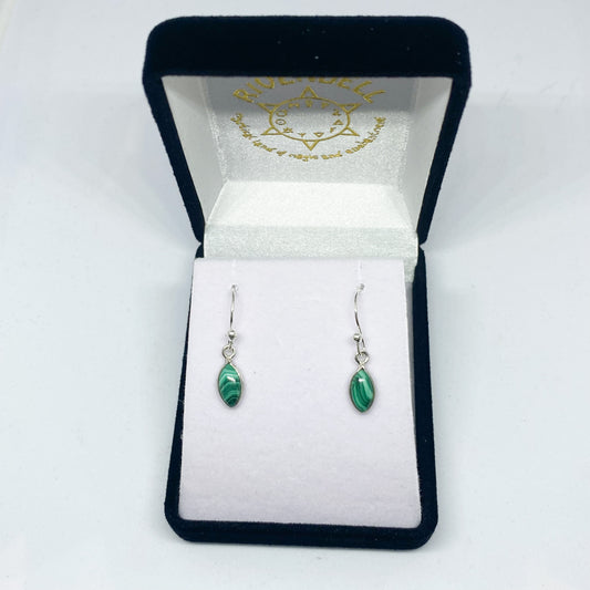 Malachite Drop Earrings - Rivendell Shop
