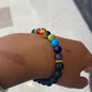 Lava beads chakra bracelet - Rivendell Shop