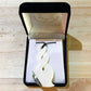 Handcarved Double Twist Bone Carving Pendant With Paua - Pikorua - Rivendell Shop