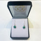 Malachite 925 Sterling Silver Drop Circle Earrings - Rivendell Shop