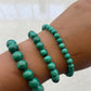 Malachite Round Bead Bracelet - Rivendell Shop