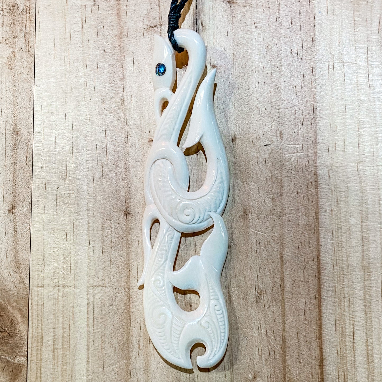 Handcarved Bone Pendant Large - 14cm - Rivendell Shop