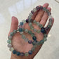 Fluorite Round Bead Crystal Bracelet - Rivendell Shop