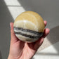 Zebra calcite sphere - Rivendell Shop