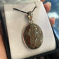Rhyolite sterling silver pendant - Rivendell Shop