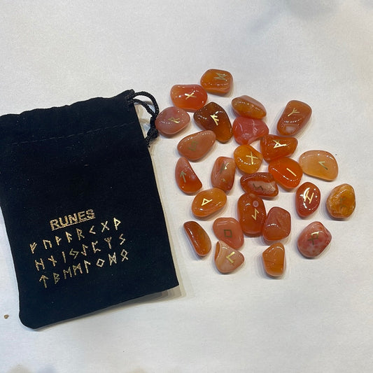 Carnelian runes - Rivendell Shop