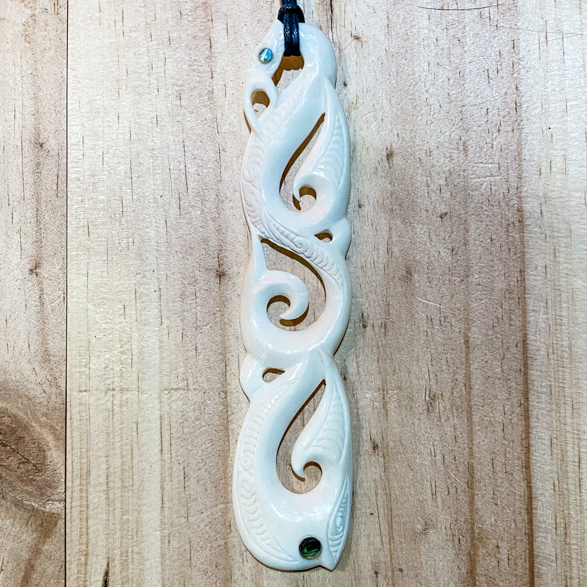 Handcarved Bone Pendant Large - 14.5cm - Rivendell Shop