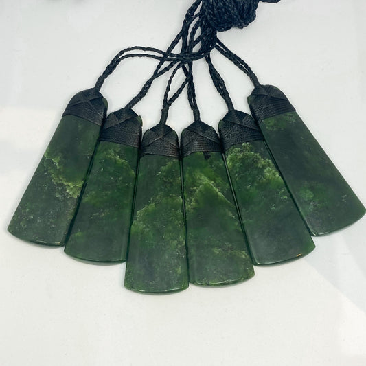 Greenstone Toki Pendant 75x26mm - Rivendell Shop